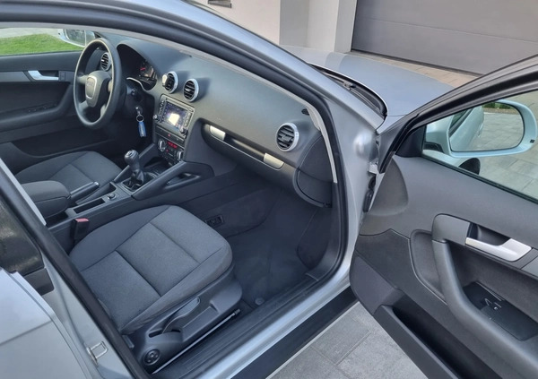 Audi A3 cena 21900 przebieg: 161936, rok produkcji 2008 z Szczytna małe 137